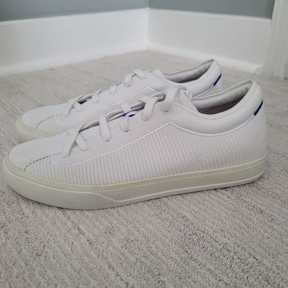 Rothys Lace Up Bright White Sneakers Size 8 - Picture 6 of 11